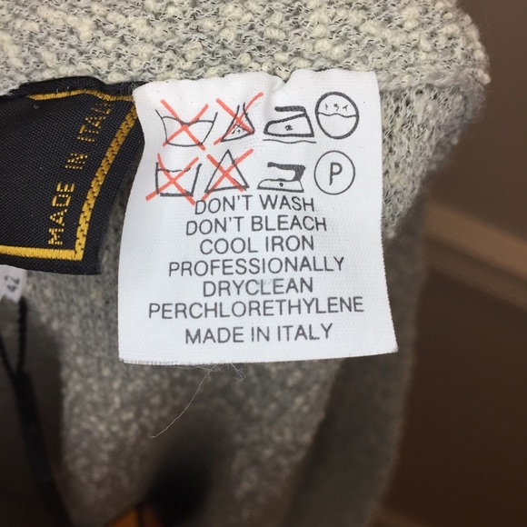 NWT Vintage Fendi Maglia Wool Blend Skirt Gray 10 - Picture 7 of 8